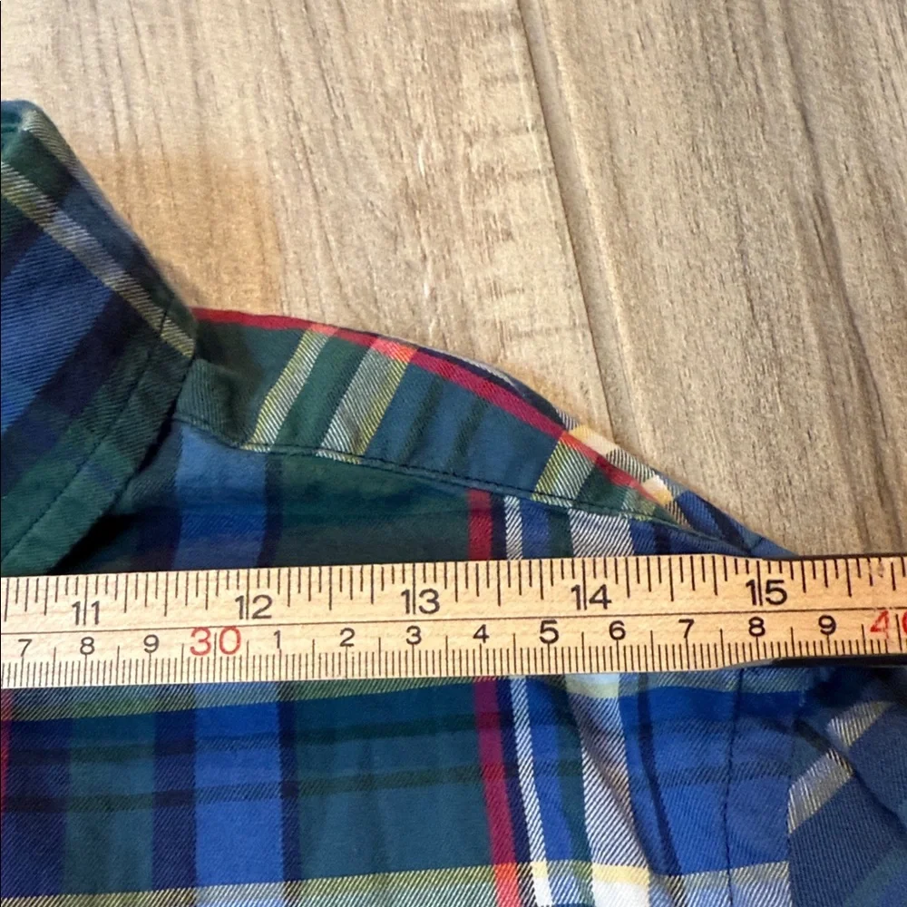 Polo Ralph Lauren BIG Boys Plaid‎ Poplin Long Sleeve Button Down Shirt 18-20 XL